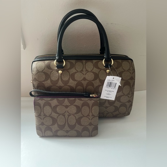 Disney X Coach Rowan Satchel In Signature Canvas With Patches bundle - Picture 2 of 4